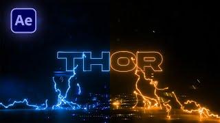 ELECTRIC Logo Animation in After Effects with Saber - After Effects Tutorial - Free Plugin