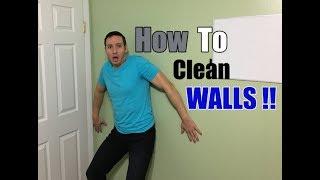 How To Clean Walls  Remove Nicotine Tar Crayons & Greasy Fingerprints