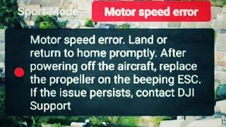 NNI 102  KODE ERROR MOTOR SPEED DJI MAVIC MINI