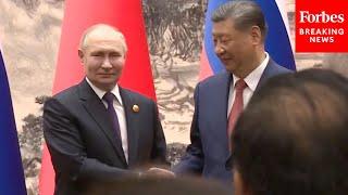 Xi Jinping And Vladimir Putin Sign China-Russia Strategic Partnership Declaration In Beijing China