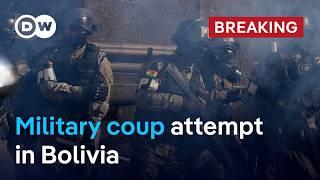 Military coup attempt in Bolivia – President Arce warns of irregular military action  DW News