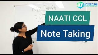 NAATI CCL Practice Material - Note Taking Tips