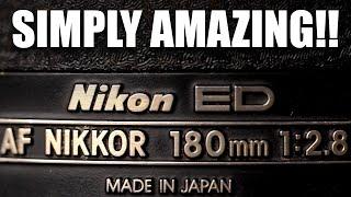 Nikon 180mm f2.8 AF Review in 2022  Best Bokeh lens for the money?  Must have lens IMHO