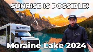Best Moraine Lake Sunrise Shuttles For Hiking and Photography 2024