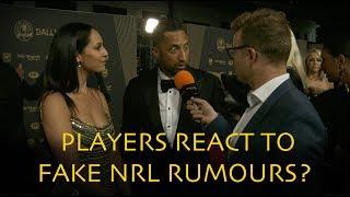 Players React To Fake NRL Rumours At The Dally M Awards  Triple M