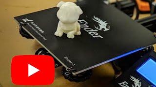 Printing Dog TIMELAPSE in a 3D Printer ENDER 3