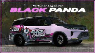TOYOTA FORTUNER LEGENDER BLACK PANDA CUMI DIESEL - Mod Bussid v3.7.1