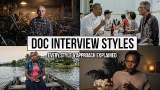 Every Interview Style Explained A documentary masterclass