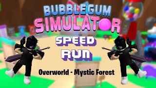 Speedrunning Bubble Gum Simulator Overworld - Candy Land