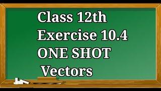 10.4 one shot  Class 12  Vectors  Product of two vectors  Vector or Cross Product  Propertie