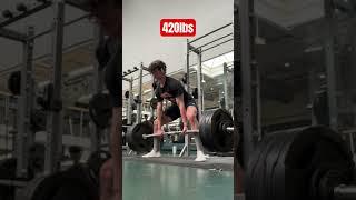 420lbs Deadlift PR  #gym #fitness #powerlifting #deadlift