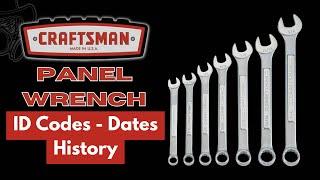 Sears Craftsman Tools Raised Panel Wrench Manufacturer Identification Dates Codes and History.