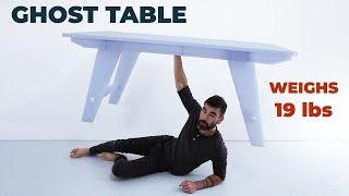 Table that weighs less than 19lbs  DIY Polycarbonate Furniture