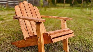 How to Make a Adirondack Chair out of Wood?  Wooden Patio Chair Build