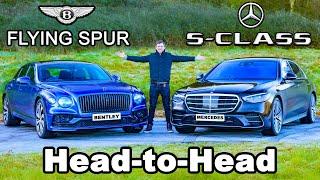 Mercedes S-Class v Bentley Flying Spur review 0-60mph 14-mile & brake test