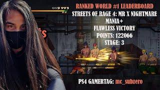 BLAZE Streets of Rage 4 MR X Nightmare DLC  WORLD NUMBER #1  Mania+  STAGE 3 PERFECT