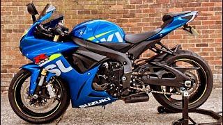 16 SUZUKI GSX-R750 MOTO GP Edition Yoshimura R11 with Black Widow Header Exhaust System Sound HD