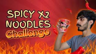 Extreme 2x Spicy Korean Noodle Challenge  Aahan Walia