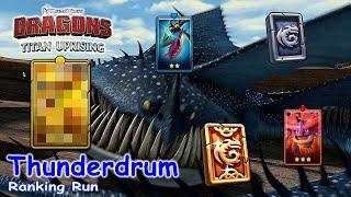 Dragons Titan Uprising  Thunderdrum Ranking Run  Full Battle  BP 8600+  HTTYD