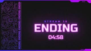 PURPLE NEON STREAM OVERLAYS PACK