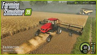 FS25 Gameplay - Swathing with MacDon Pack  Farming Simulator 25