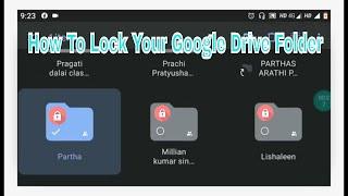 How To LockProtect Your Google Drive FolderFile