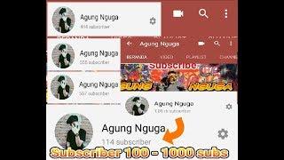 Subscriber dari 100-1000 dan unik yang langka