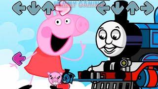 FNF Peppa ALL PHASES vs Thomas and Friends Sings Pony Girl  Thomas Railway Showdown FNF Mods