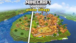 I Transformed a Plains Village in a Minecraft Makeover #100Days