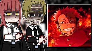 Chainsaw man React to Ryomen Sukuna  Jujutsu Kaisen  TikTok - Gacha React