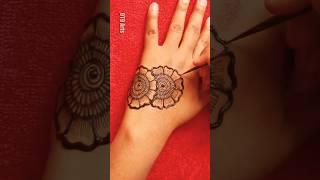 Super Simple Flower Mehandi Design Trick for Beginners #youtubeshorts #mehndi #shortvideo @9T9Arts