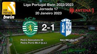Sporting x Vizela 2-1 Relato Golos Rádio Antena 1  Liga Portugal Bwin 20222023 Jornada 17