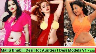 Hot Sexy Saree Mallu Aunty l Desi Model Hot Bahbis pic collection this week #mallu #desi 22.4.26