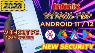 Infinix HOT 12 Play X6816 - Bypass FRP Google Android 11 12 New Security 2023 Without PC