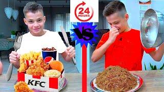 24 Часа KFC vs ДОМАШНЯЯ ЕДА. МАСИКИ.