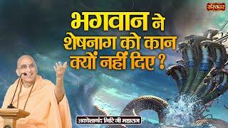 भगवान ने शेषनाग को कान क्यों नहीं दिए ?  Avdheshanand Giri Ji Maharaj Ke Pravachan  Sanskar TV