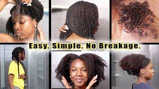 EASIEST Routine How to Wash 4C Natural Hair Without Breakage or Tangling