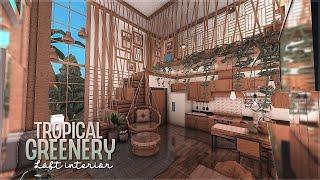 Realistic Tropical Greenery Loft  bloxburg 5x5 house build 