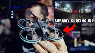 I flew my DRONE in the SUBWAY