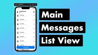 SwiftUI Firebase Chat 05 - Creating Template Messages View