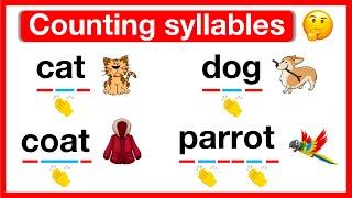 How to count syllables?   What are syllables?  Breaking down words