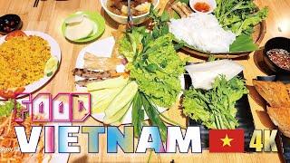 4K  VIETNAM FOODS   베트남 음식투어    VIETNAM FOOD TOUR PHO 베트남 쌀국수 반쎄오 스프링롤 highlandscoffee