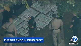 CHP chase ends with $3.4 million worth of meth seized in downtown Los Angeles