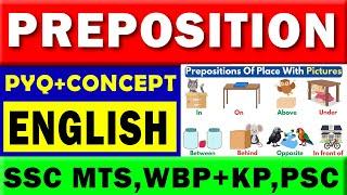 Preposition with Pyq+ Concept  English Preposition Grammar for SSC MTS & POLICE