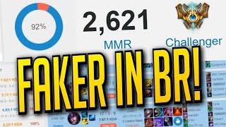 FAKER IN BR - 92% Win Ratio Challenger - SoloQ Highlights