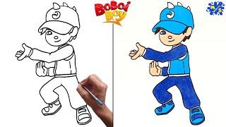 BoBoiBoy Water Drawing  How to Draw BoBoiBoy Water Step by Step