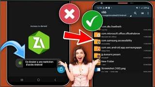 Restriction daccès au dossier Obbdata - ce dossier a une restriction daccès AndroidZarchiver 2024