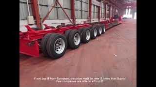 M075 Hydraulic Suspension Multi Axles Lowboy Semi Trailer With Very Good Price And Reliable Quality