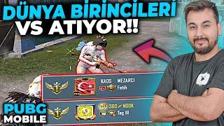 DÜNYA BİRİNCİLERİ VS ATIYOR   PUBG MOBILE