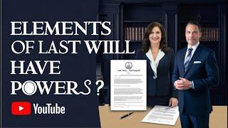 Elements Of A Last Will